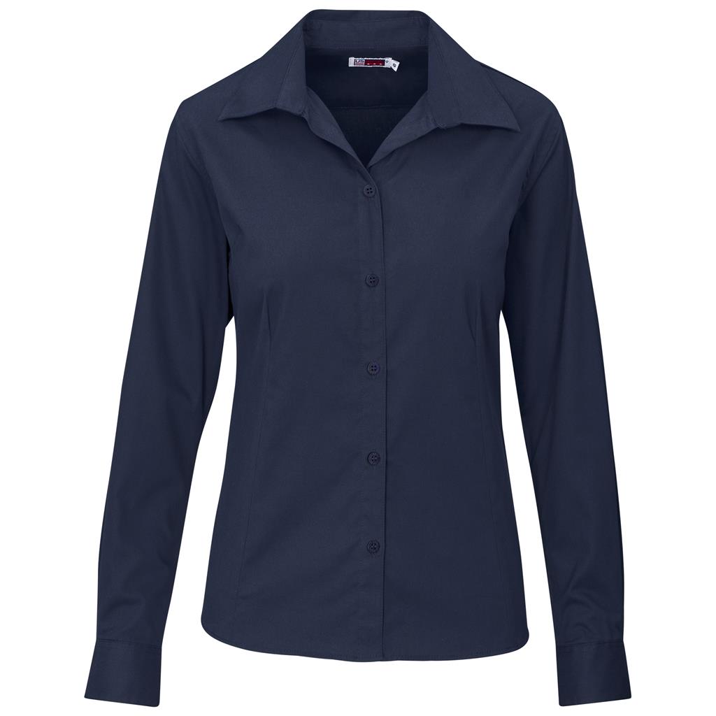 Ladies Long Sleeve Cotton Twill Moderna Shirt - Image 3