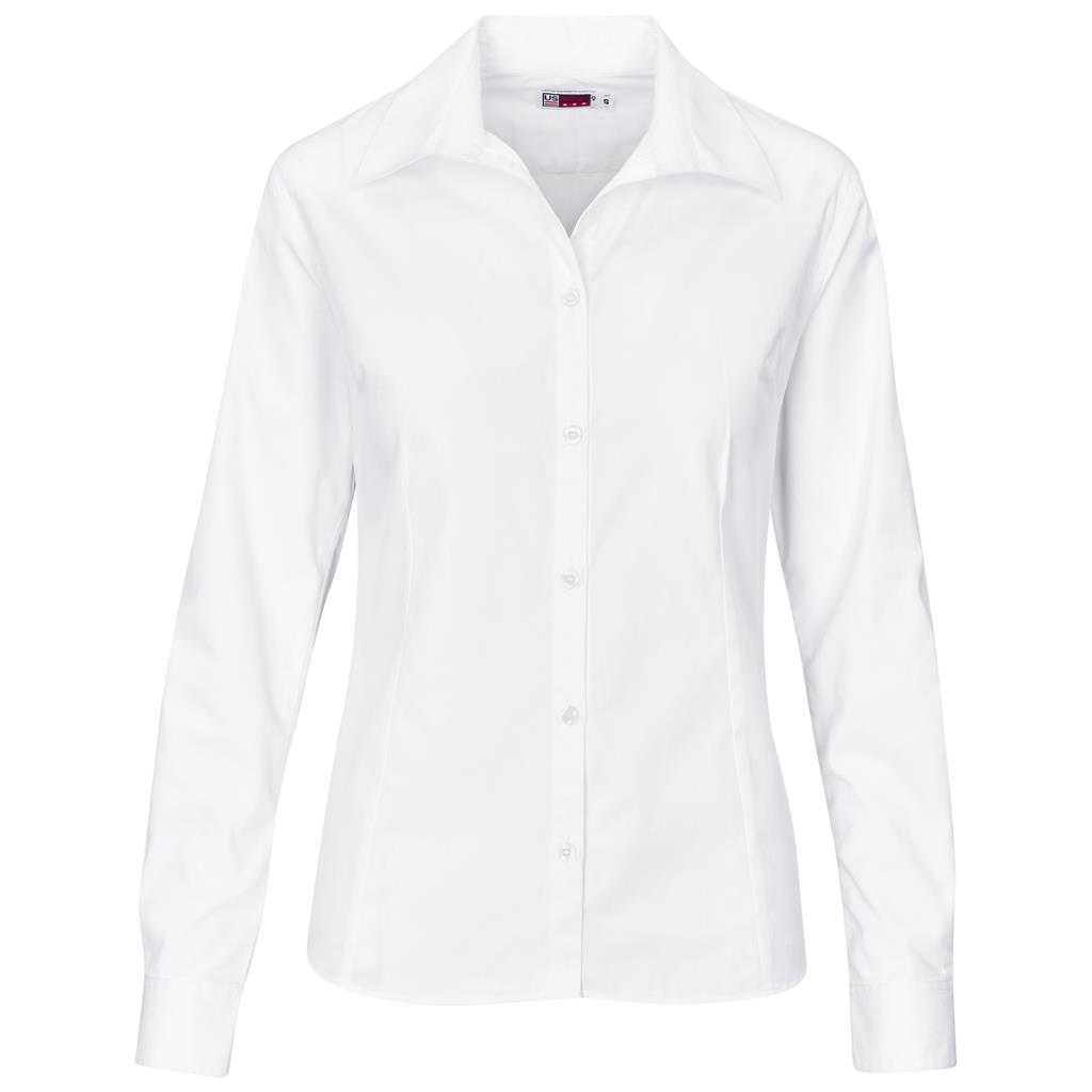 Ladies Long Sleeve Cotton Twill Moderna Shirt - Image 4