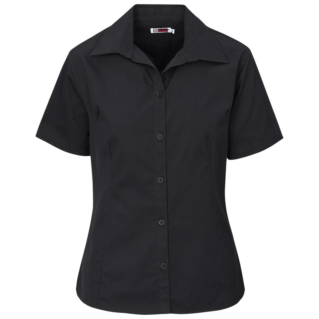 Ladies Short Sleeve Cotton Twill Moderna Shirt - Image 2