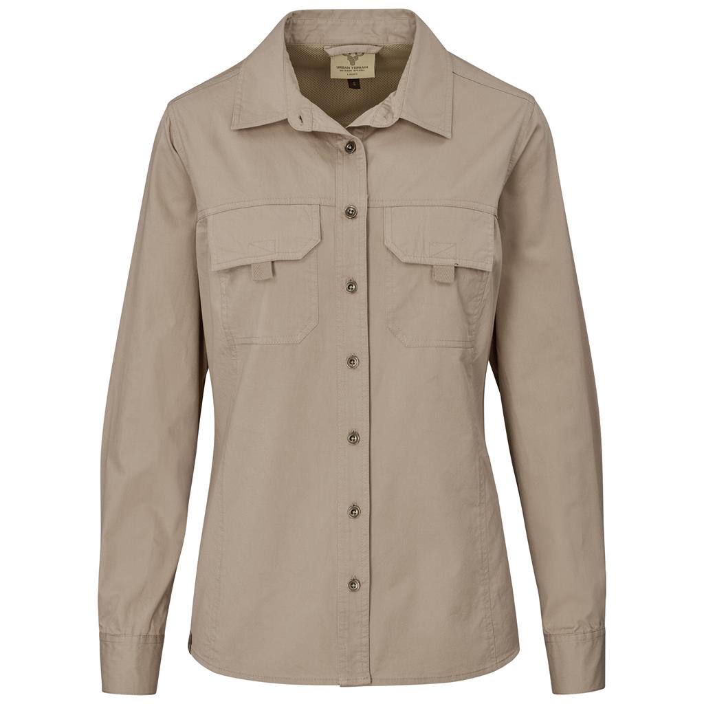 Ladies Long Sleeve Mawenzi Twill Shirt - Image 2