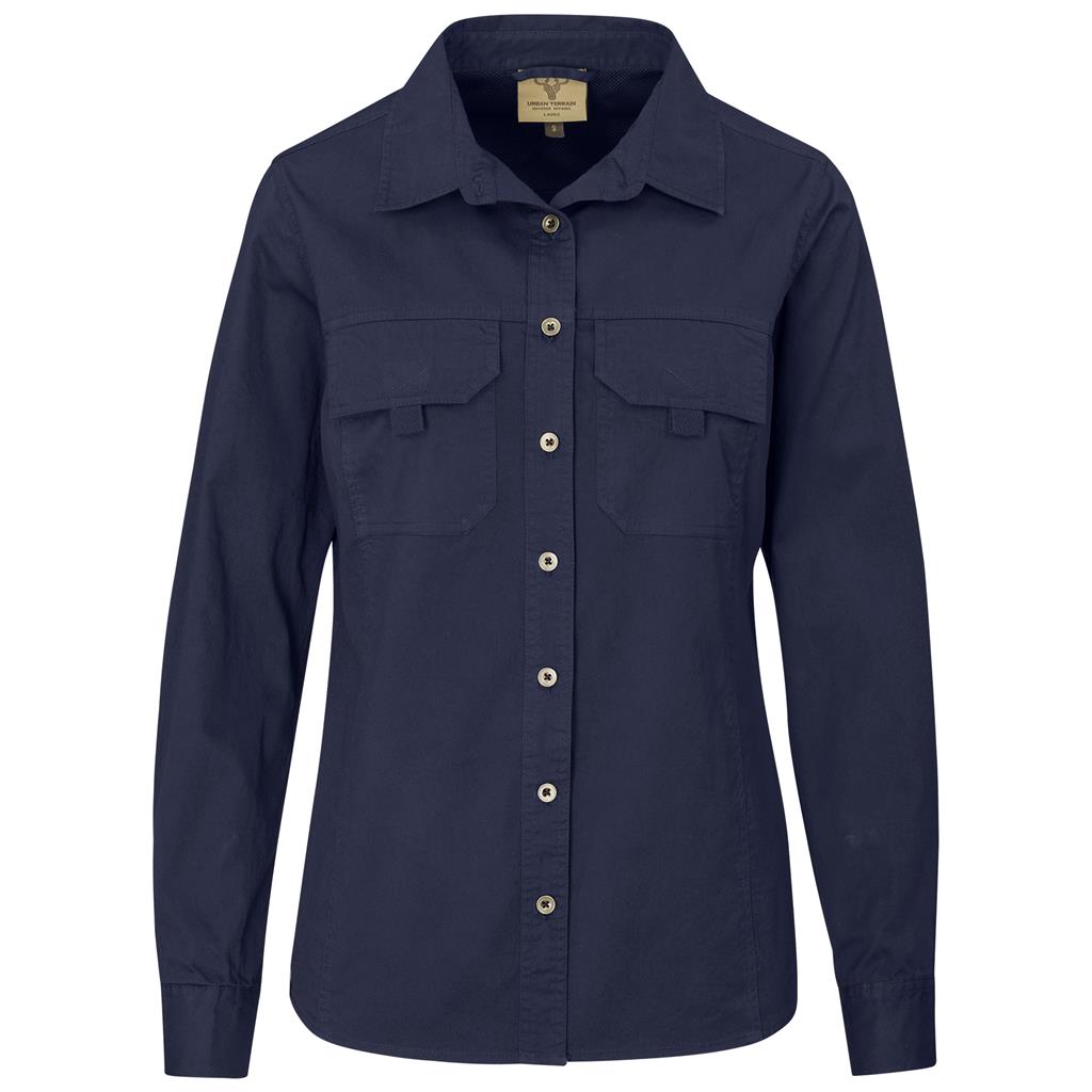 Ladies Long Sleeve Mawenzi Twill Shirt - Image 3