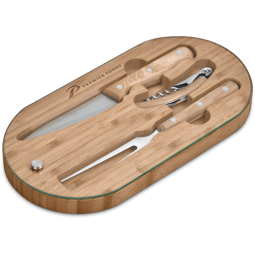 Okiyo Suraisu Bamboo Food & Wine Set - Image 2