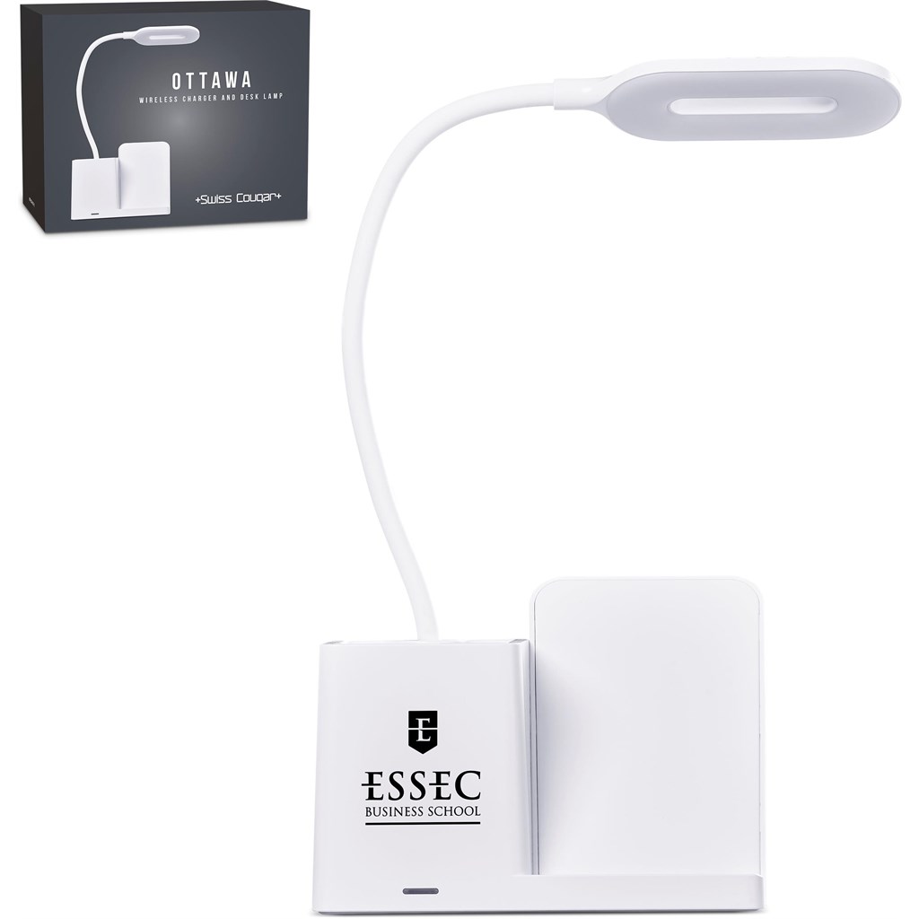 Swiss Cougar Ottawa Wireless Charger and Desk Lamp - Image 2
