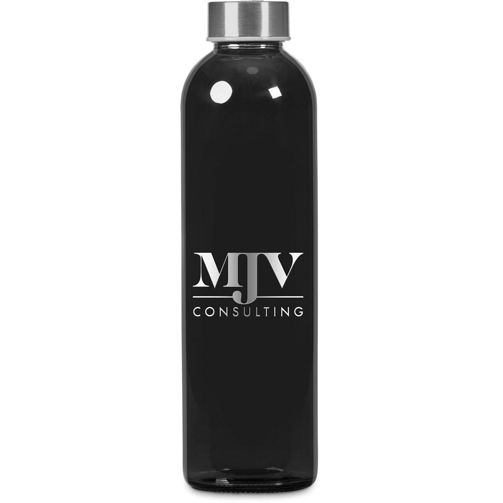 Kooshty Pura Plus Glass Water Bottle – 750ml - Black - Image 2
