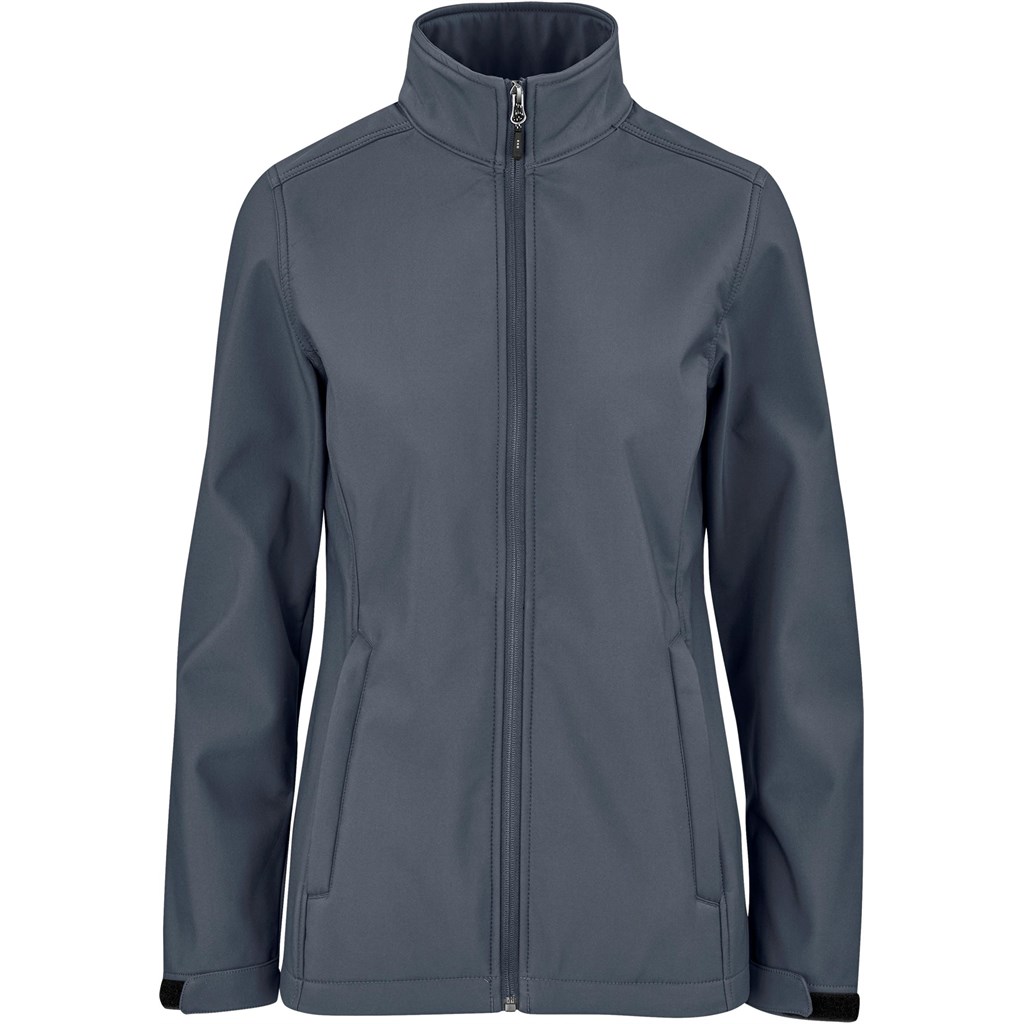 Ladies Maxson Softshell Jacket - Grey - Image 2